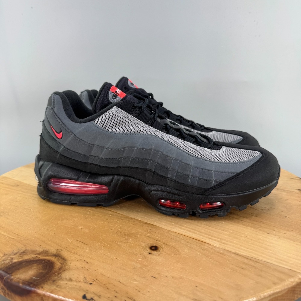 Mens 7.5 / Womens 9 - Nike Air Max 95 OG Big Bubble Shoes Crimson Dracula Grey